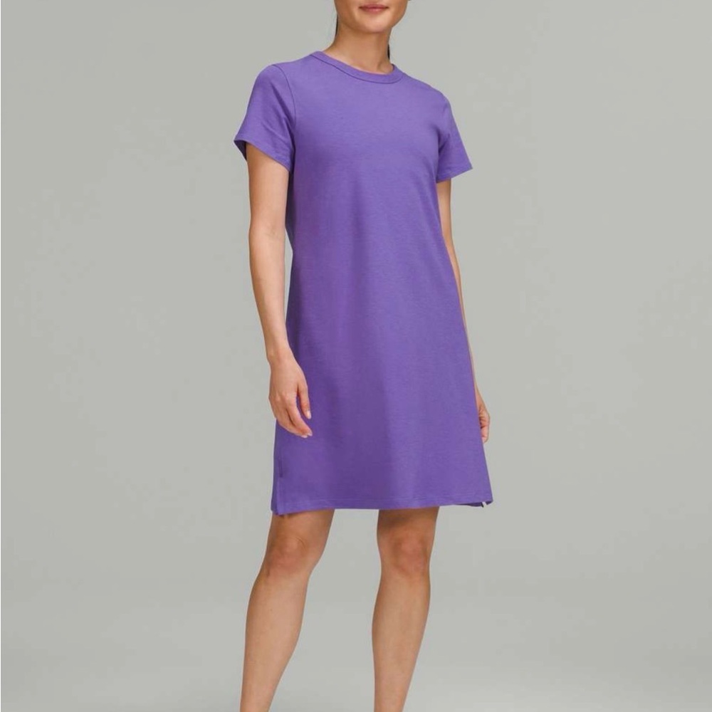 Lululemon Classic-Fit Cotton-Blend T-Shirt Dress, Size 8 NWT